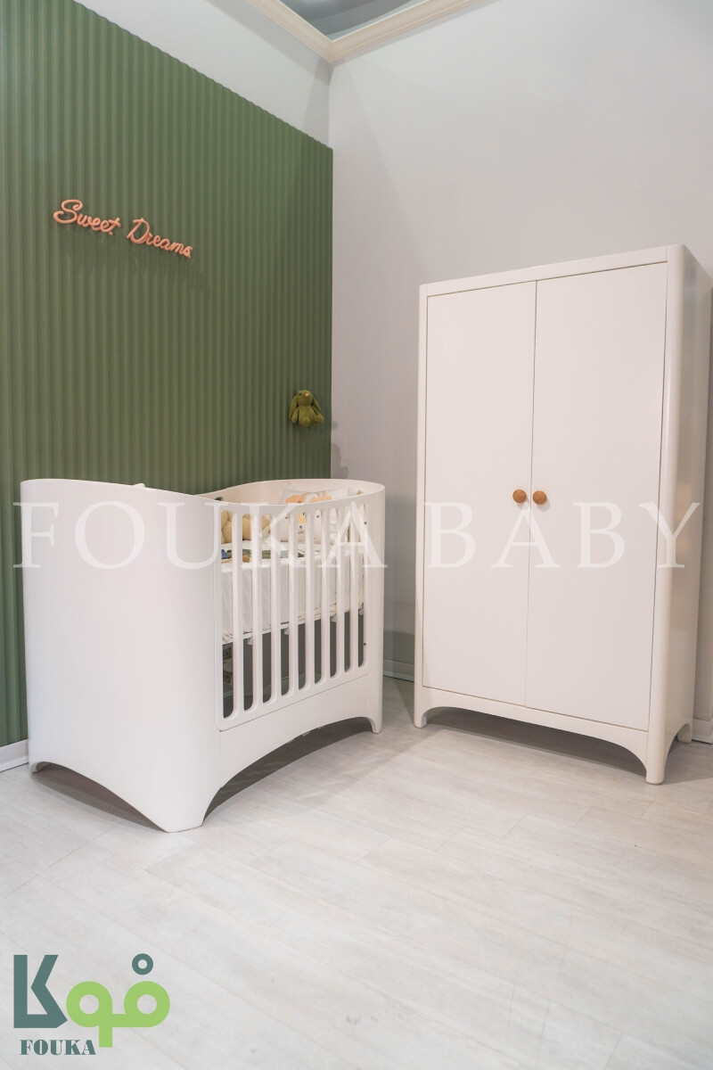 سرویس خواب نوزادی سوییت که شامل تخت و کمد